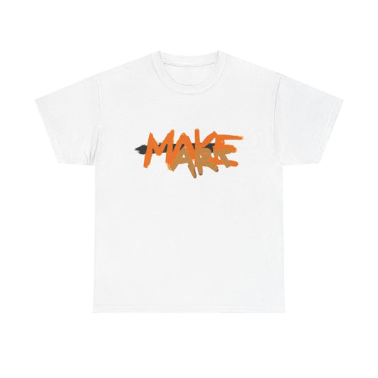 Creative Expression Unisex Heavy Cotton Tee - Make, Love Art Shirt for Artists, Unique Gift, Casual Wear, Everyday Style